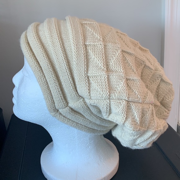 Beige Beanie Hat - Picture 2 of 6